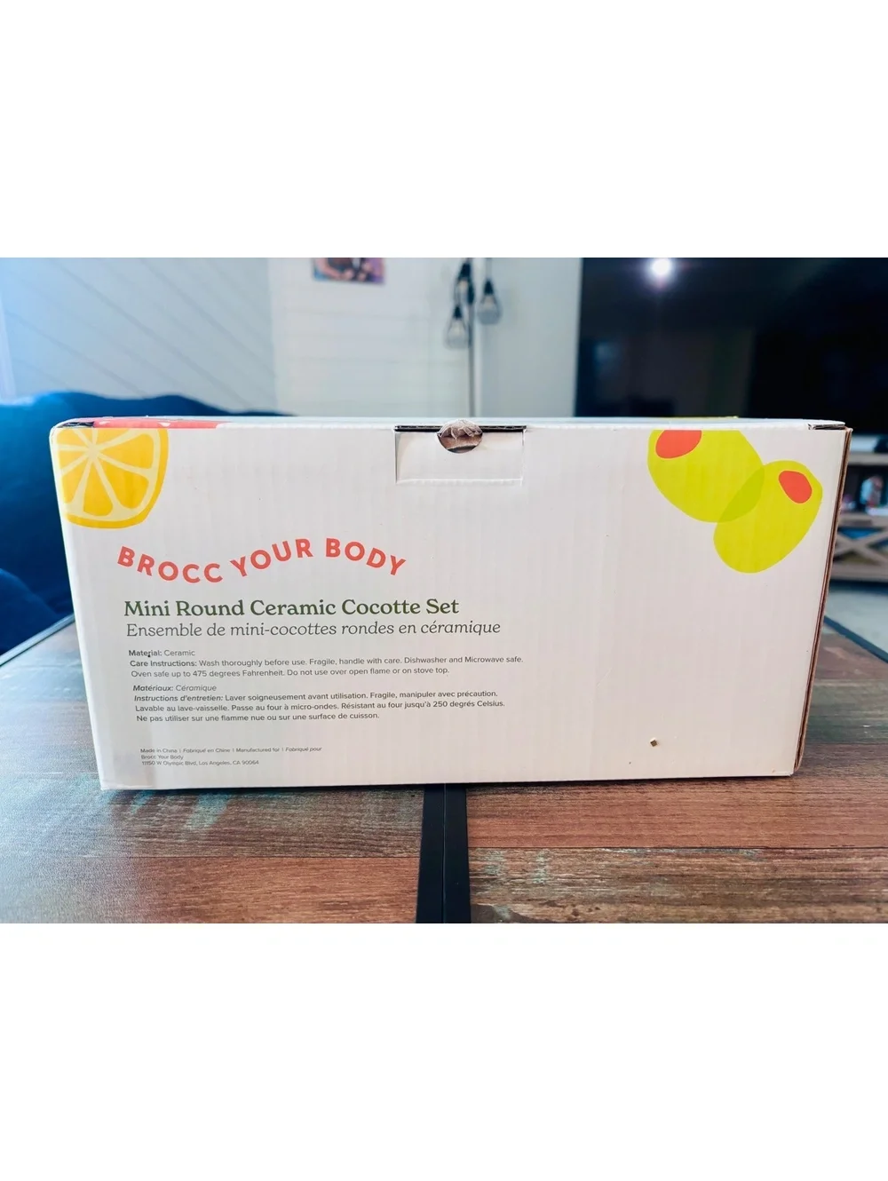 Brocc Your Body mini round ceramic cocotte set New In Box